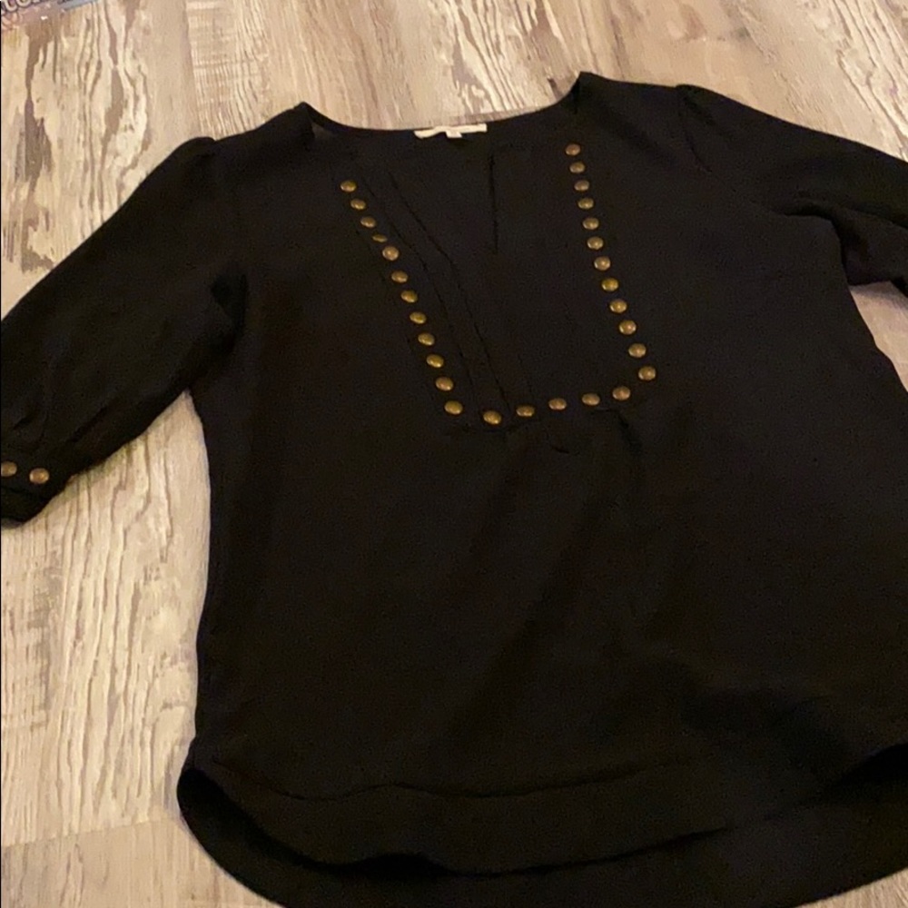 41 Hawthorn Moni Stud Detailed 3/4 Sleeve Blouse